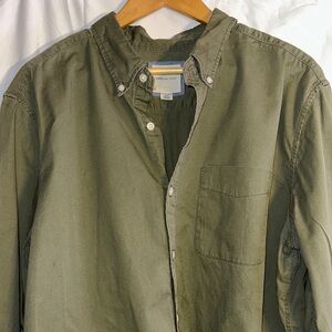 American Eagle Outfitters Olive Casual Shirt